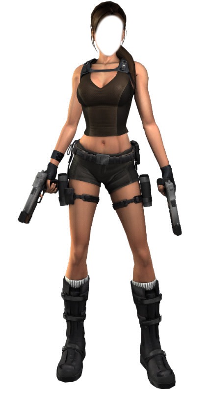 Tomb Raider Fotomontaż
