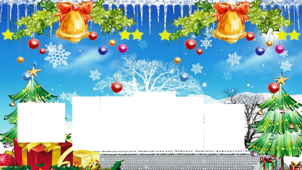 Paysage de Noël Montage photo