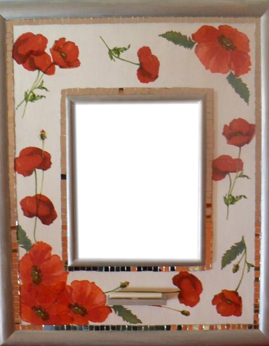 coquelicots Photo frame effect
