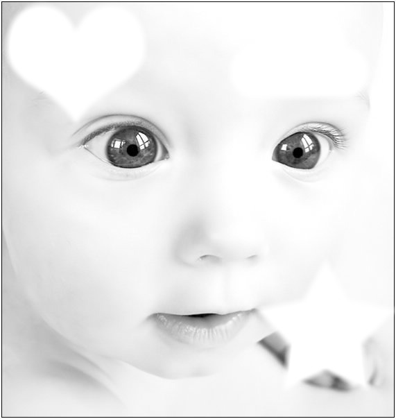Baby chouw Photo frame effect