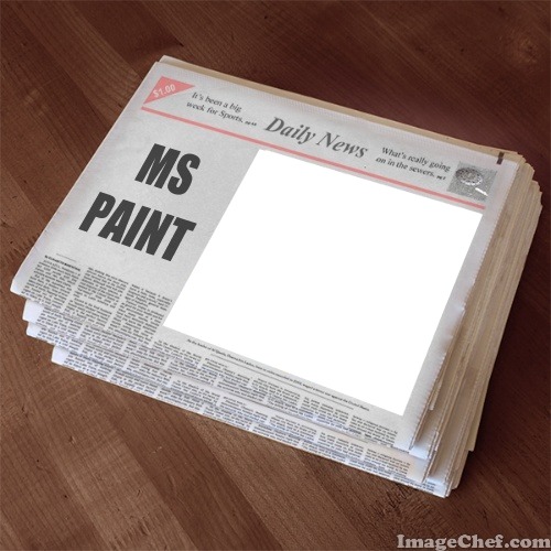 Daily News for MS Paint Photo frame effect