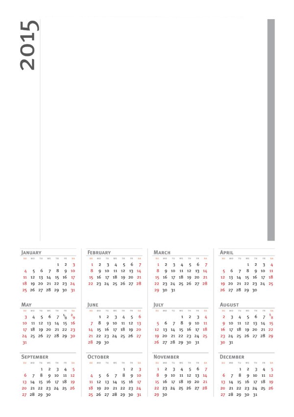 calendrier 2015 Fotomontáž