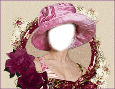 femme a chapeau Photomontage