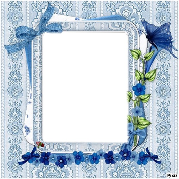 cadre  bleu   gaetana Fotomontaža