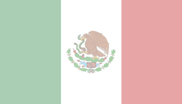 drapeau du mexique Montaje fotografico