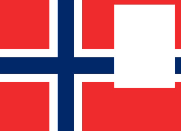 Norway flag 1 Photo frame effect