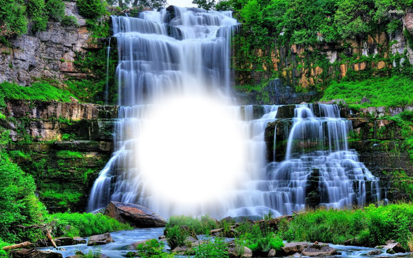 waterfall Fotomontage