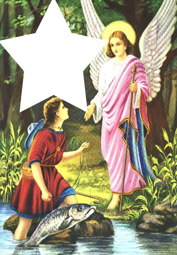 san rafael arcangel Fotomontáž