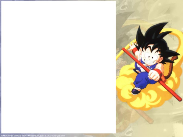 GOKU DRAGON BALL Photo frame effect