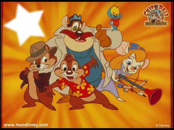 Chip 'n Dale Rescue Rangers Photo frame effect