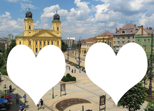 "City Debrecen" Photo frame effect