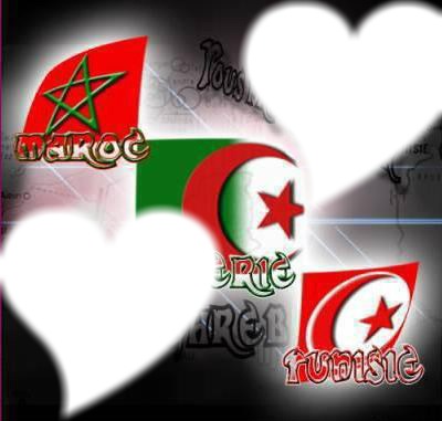 maroc tunisie algérie Fotomontaggio