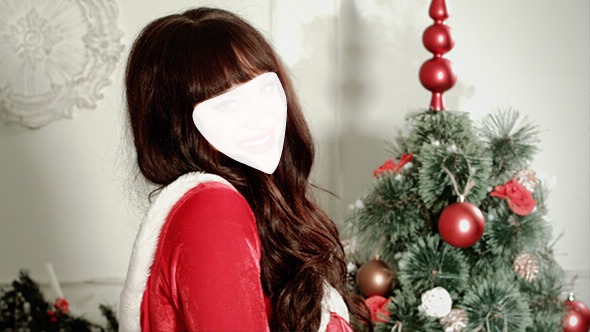 Pretty Christmas Girl Fotomontage