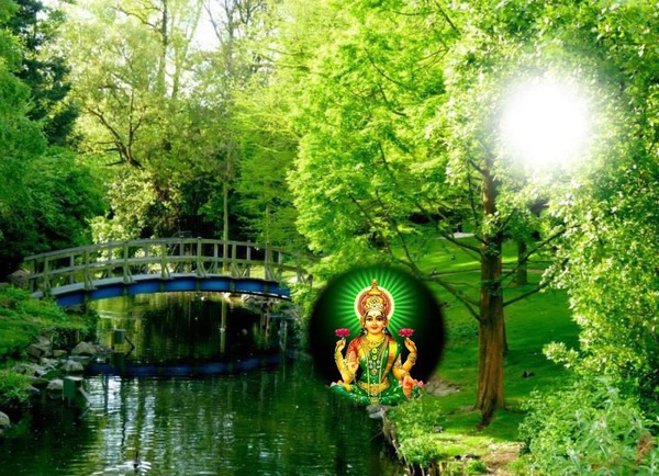 Goddess Lakshmi Photo frame effect
