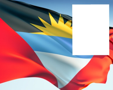 Antigua flag Fotomontaža