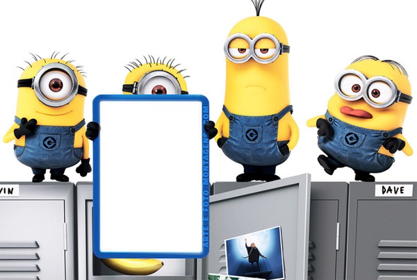 tablet dos minions Photo frame effect
