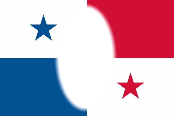 Panama flag Valokuvamontaasi