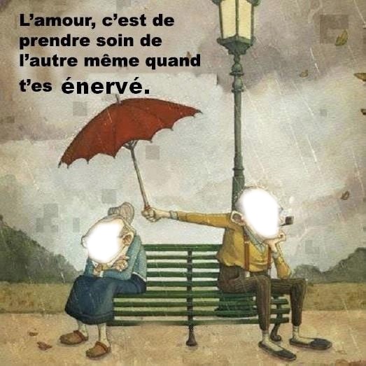 l'amour Fotomontáž