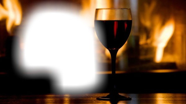 wine Photo frame effect