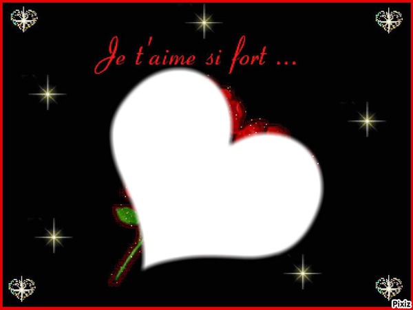 Je t'aime si fort Fotomontage