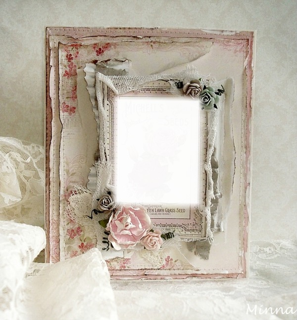 lutina rose cadre Fotomontaż