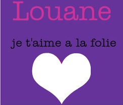 Love Louane ! Photo frame effect