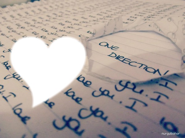I LOVE YOU ONE DIRECTION ∞ Montage photo