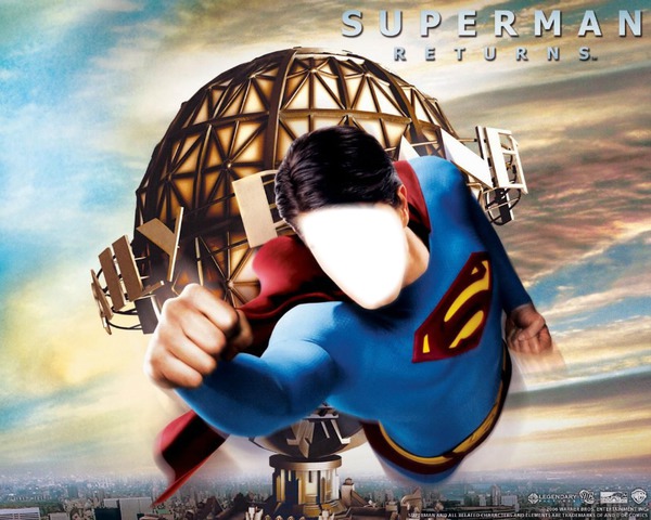 superman without face フォトモンタージュ