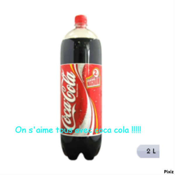 coca cola on s'aime Photo frame effect