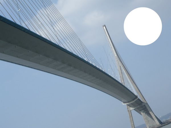 le pont de normandie Photo frame effect