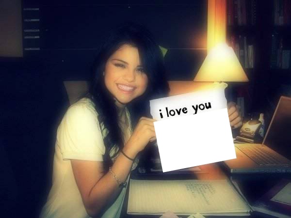 Selena I Love You Fotomontāža