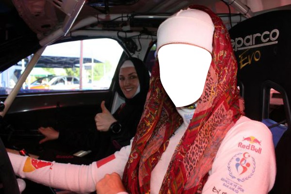 Hijab Rally Montaje fotografico