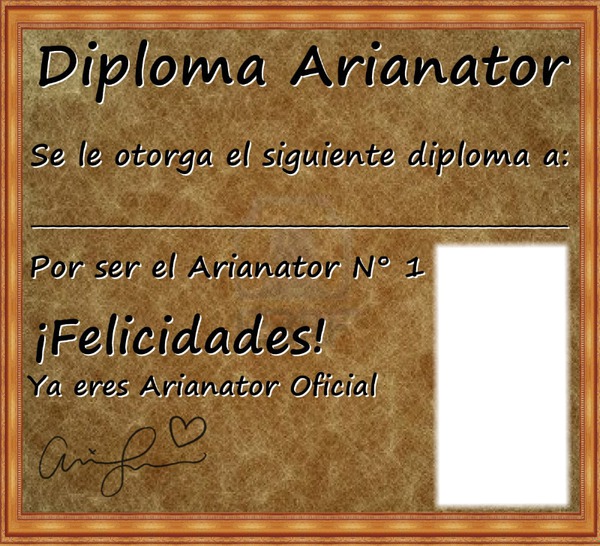 Diploma Fotomontasje