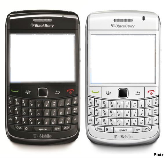 Blackberry black & withe Photo frame effect