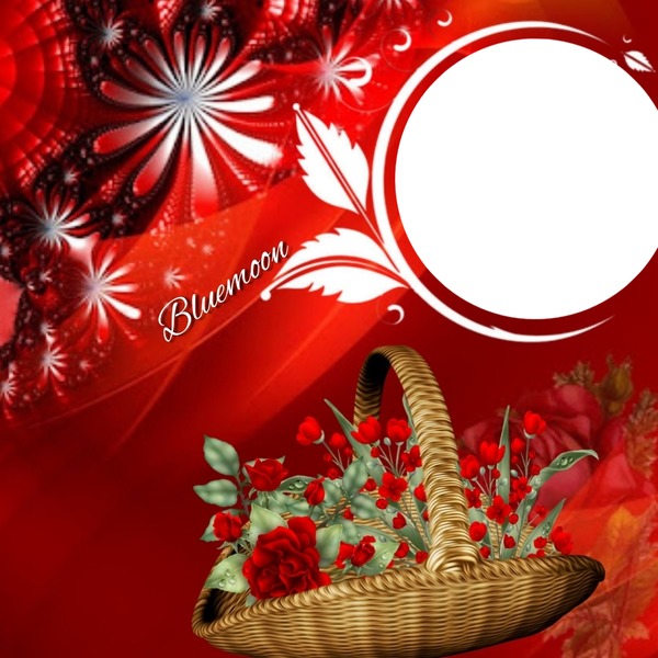 Red Photo frame effect