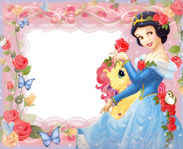 blanche neige Photo frame effect