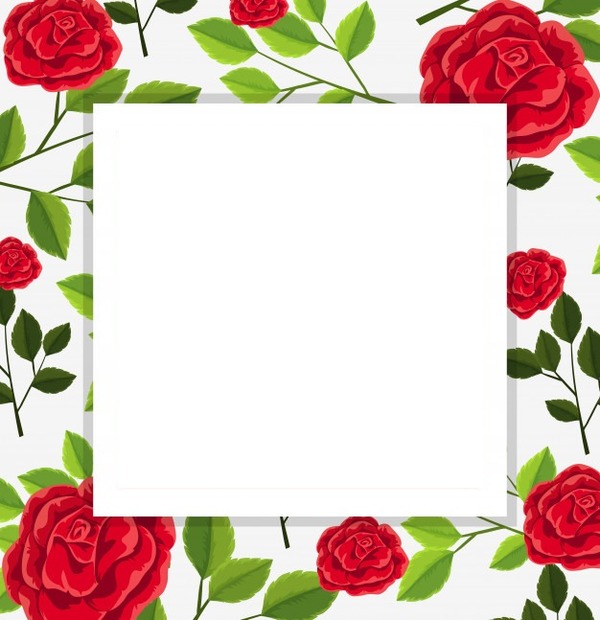 rózsás keret Photo frame effect