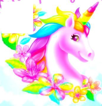 animated unicorn bright-hdh 1 Fotomontaža