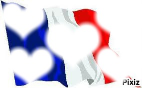 drapeaux de france フォトモンタージュ