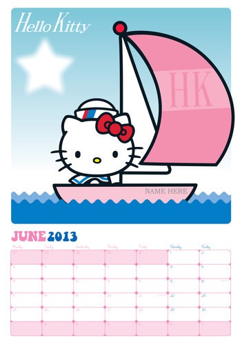 calender kitty Montage photo