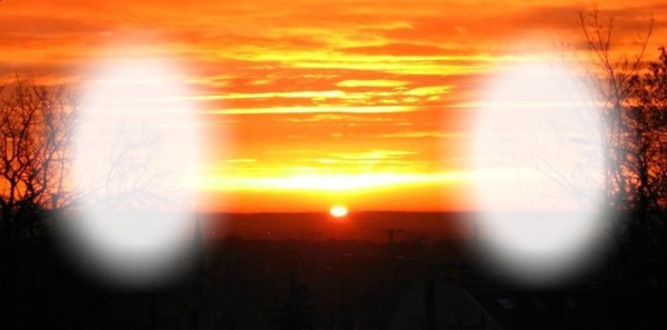 Three Sun Photo frame effect