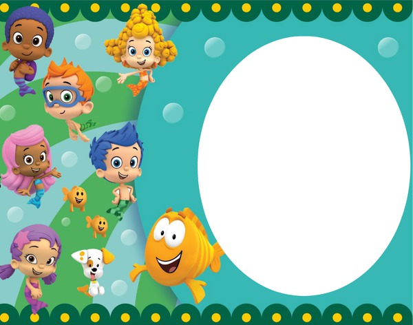 Bubble guppies 1 Photo frame effect
