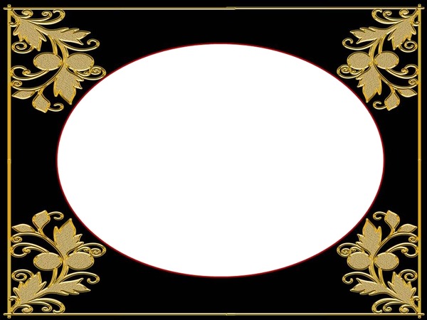 cadre oval doré Fotomontāža