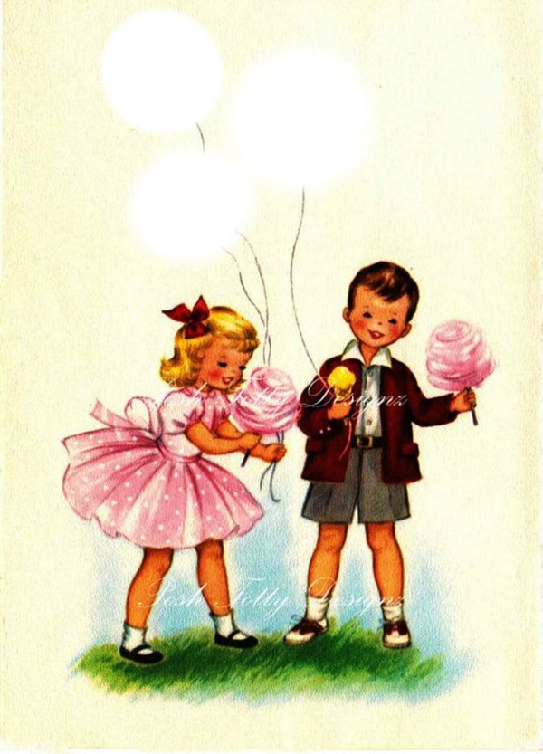 crianças com balões Fotomontaż