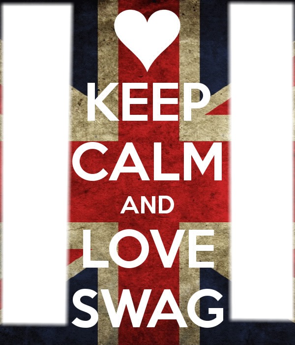 Keep calm and love swag Fotomontáž