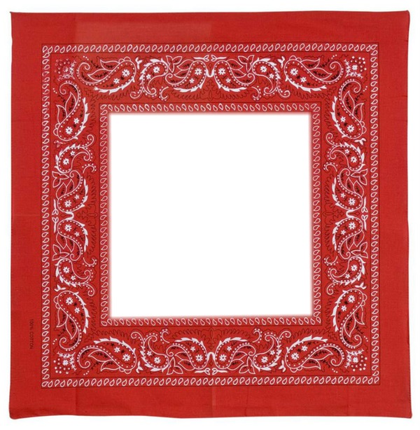 foulard rouge Photo frame effect