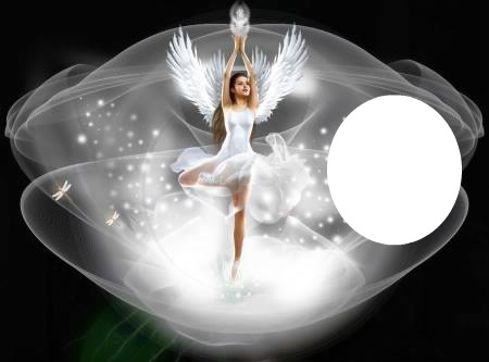 DANCING ANGEL Photo frame effect