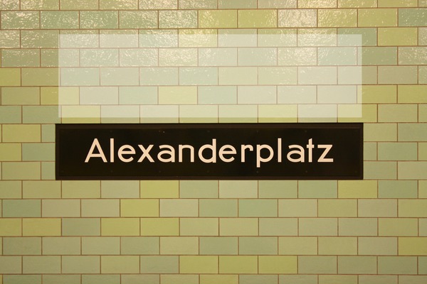 Alexanderplatz Photo frame effect