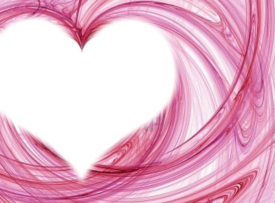 pink heart Photomontage