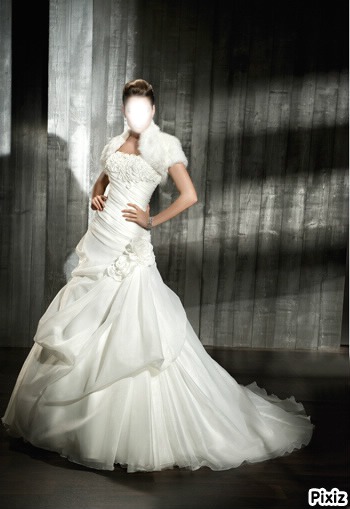 Robe de marié Photo frame effect